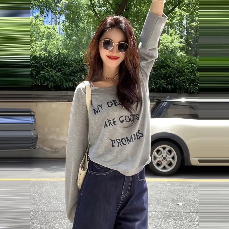 【聂姑娘专属】早秋新款韩系薄款松弛慵懒感宽松显瘦好看上衣女M687