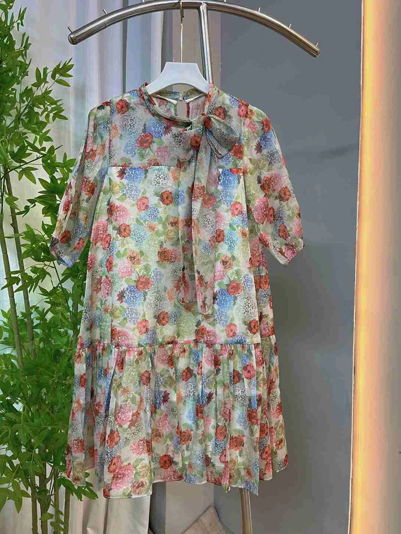 B49冰冰专属品牌女装（卓家）夏款气质修身显瘦连衣裙