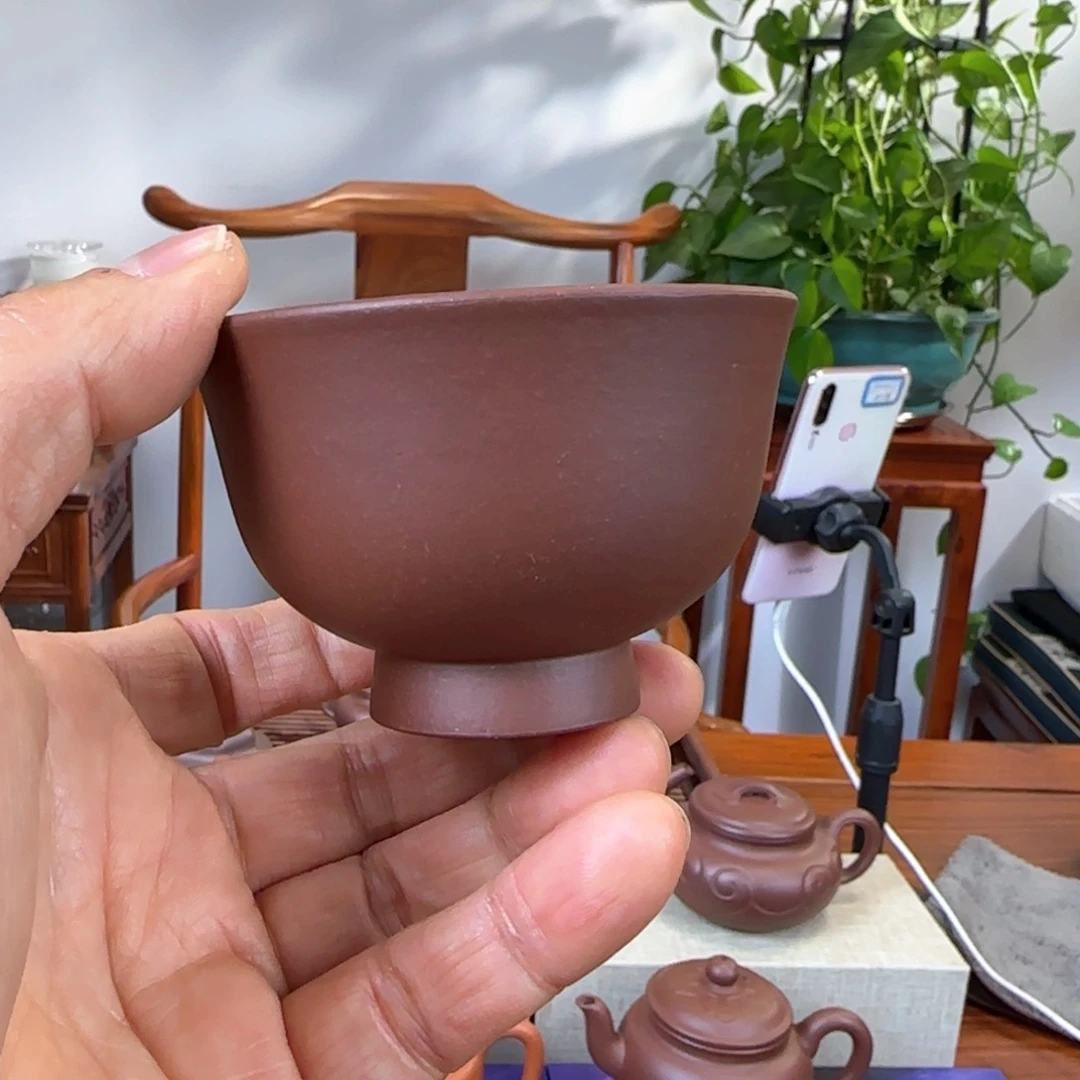 紫砂茶壶高脚杯子