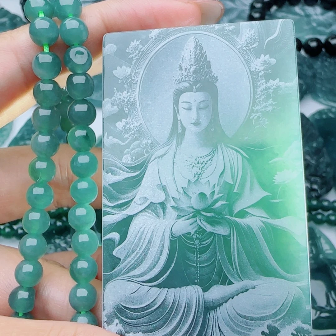 颈饰未镶嵌翡翠多样性发货天然的A货翡翠