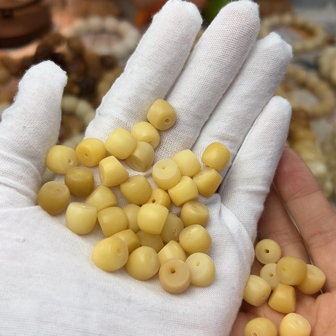 菩提根/象牙果吊坠瑕疵树王毛胚散珠35颗