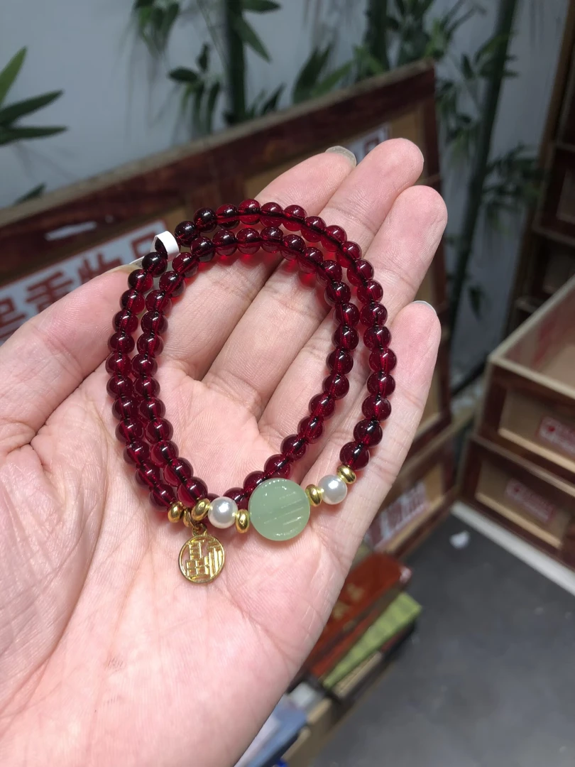 石榴石双圈手串无礼盒S1500