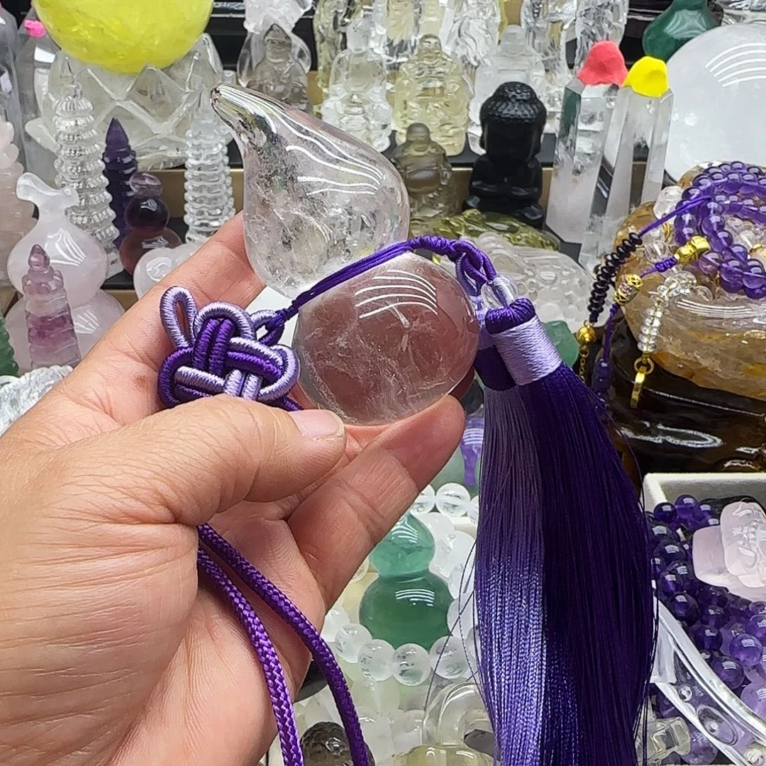 水晶车挂未镶嵌摆件