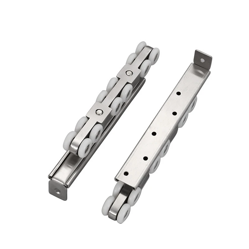 不锈钢加厚轨道吊轮移门8轮滑轮吊柜静音合金推拉门尼龙趟门