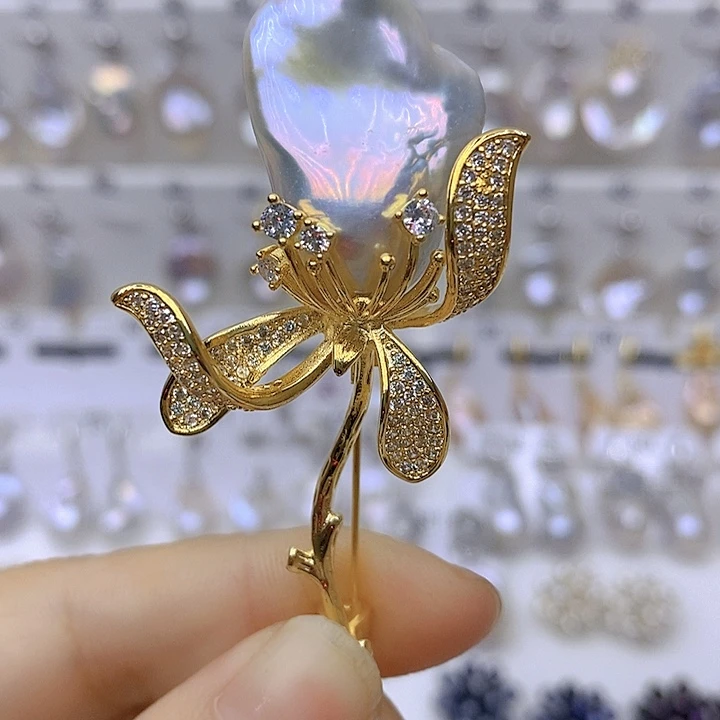 祝***满颈饰淡水珍珠银S925镶嵌