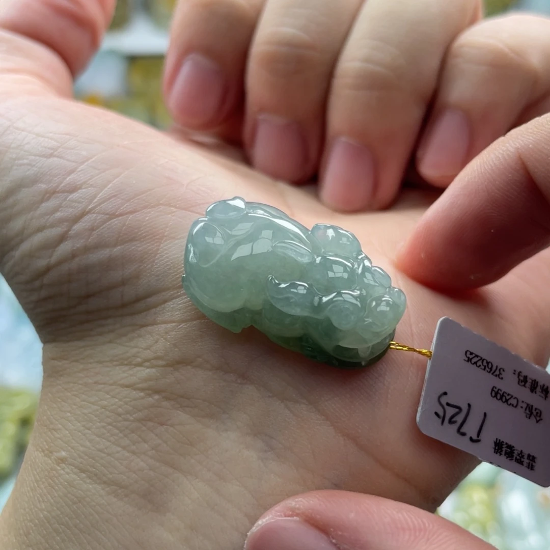 翡翠未镶嵌颈饰貔貅2