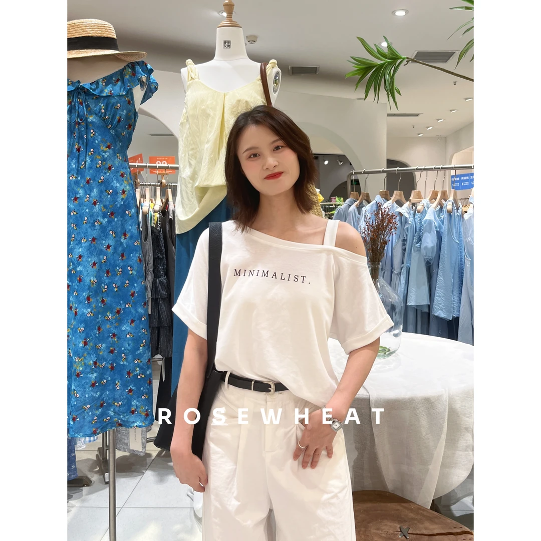 麦田玫瑰 大版吊肩T恤 【请认准实体正版】