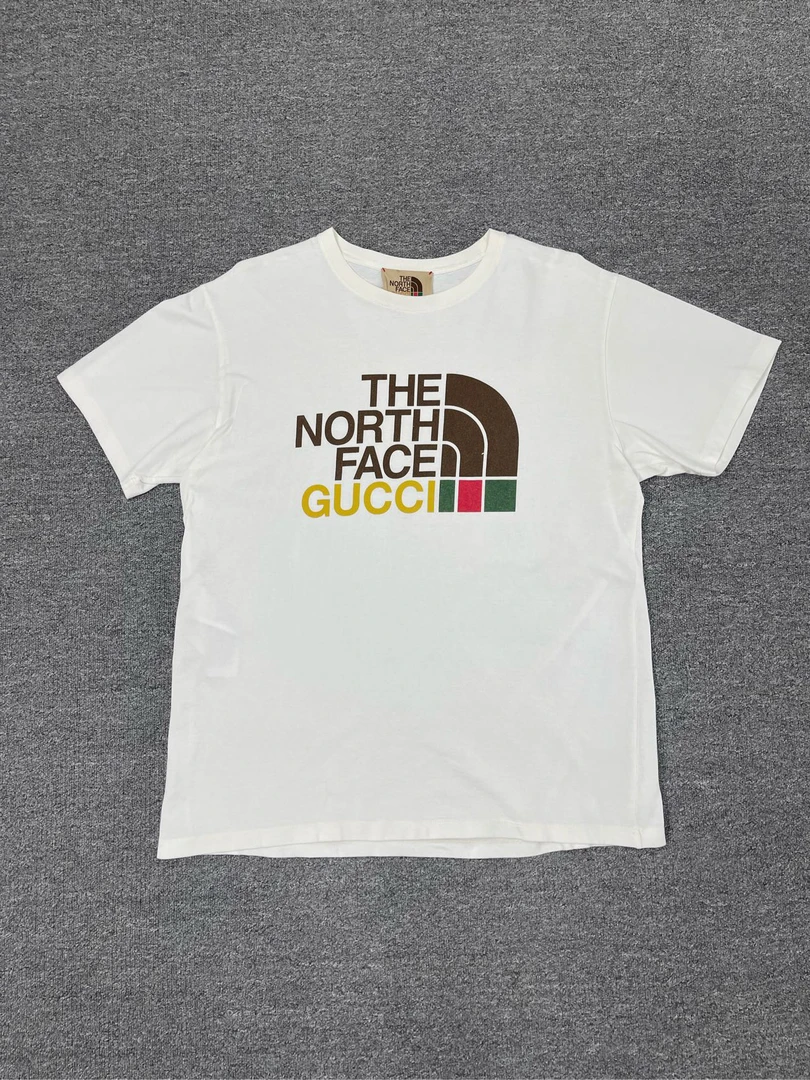 99新 GUCCI/古驰 徽标印花短袖T恤/白色/L码