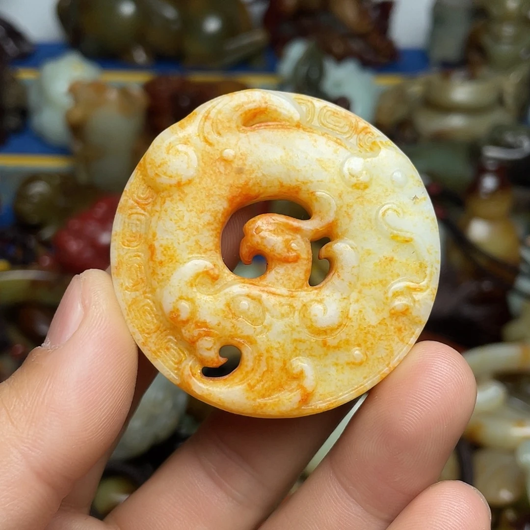 和田玉未镶嵌挂件