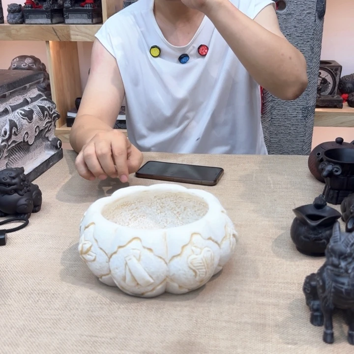 西安石晋錾石雕手工雕刻摆件