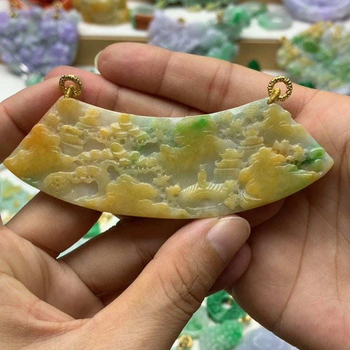 颈饰未镶嵌翡翠翡翠
