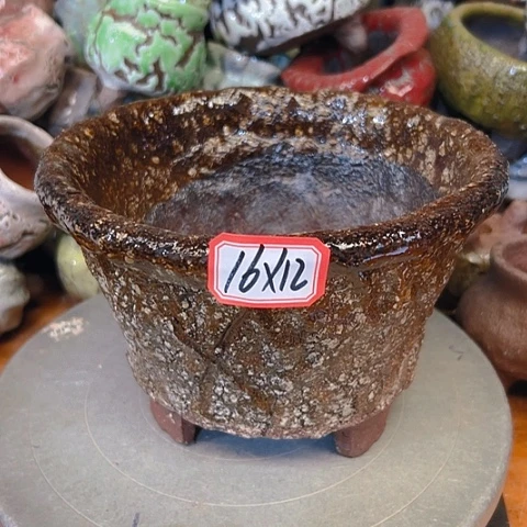 粗陶花盆手工花盆制作