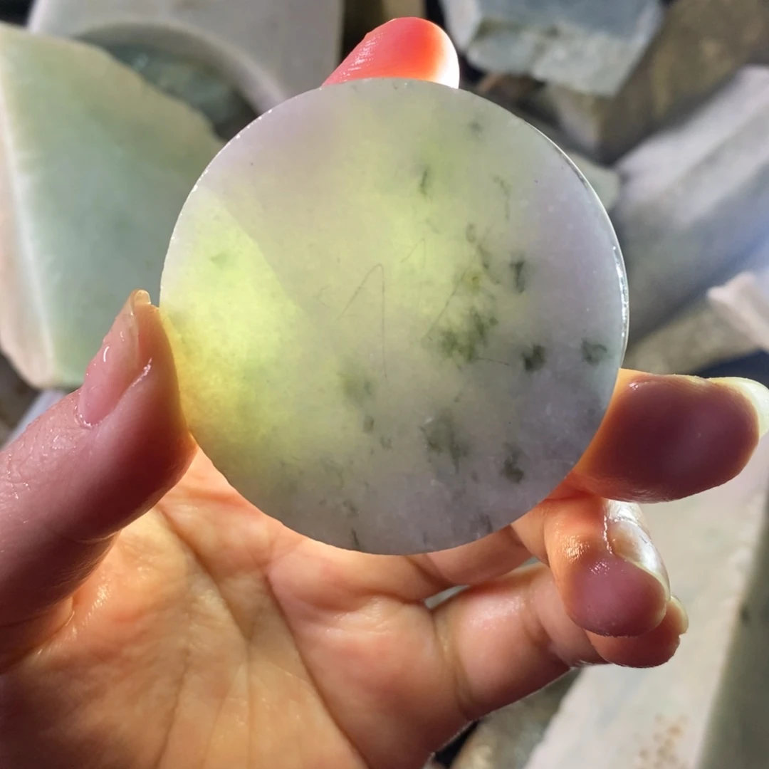 颈饰未镶嵌翡翠天然翡翠