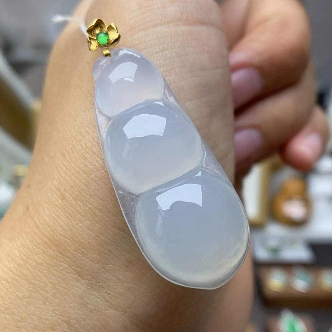 【闪购商品】颈饰18K金镶嵌翡翠16