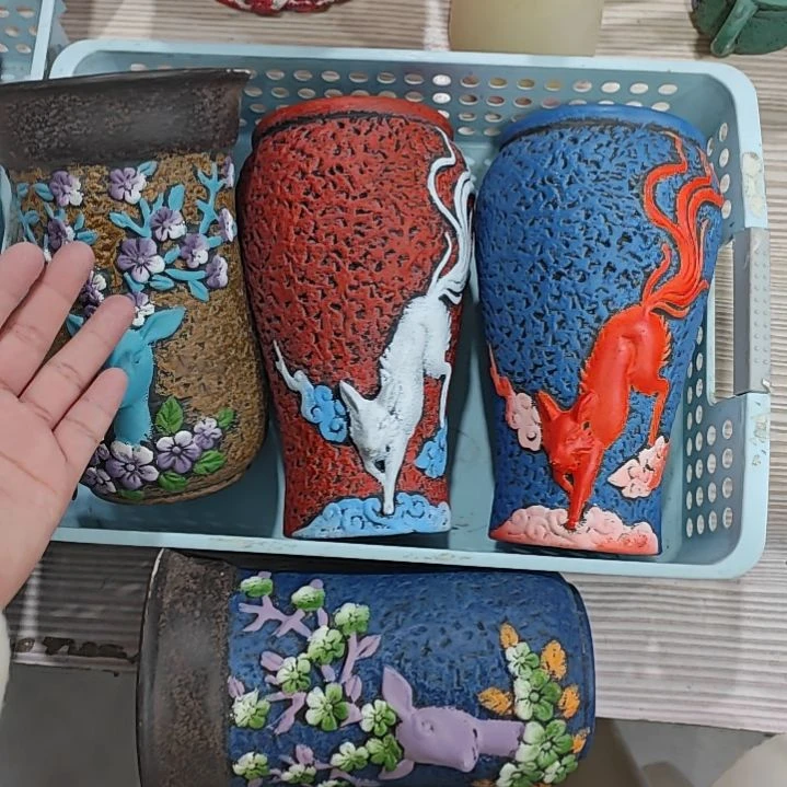 陶吸水透气的白陶花盆凑满12发货