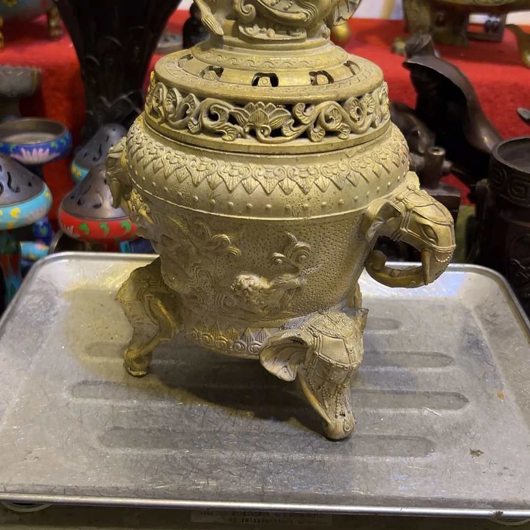 @***哥黄铜摆件，文房摆件工艺品