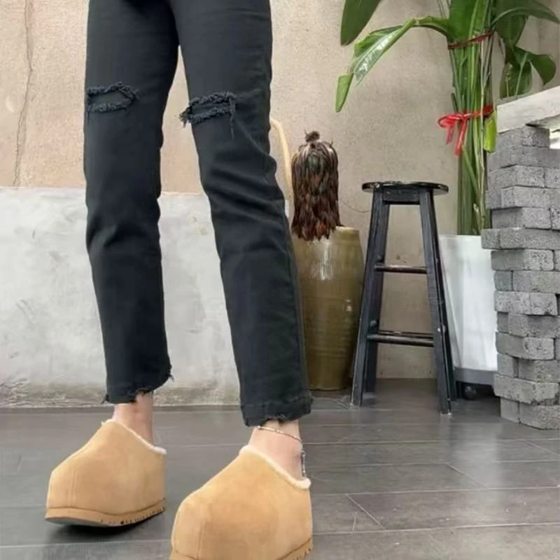 飞芊娅秋季新款弹力显瘦直筒牛仔裤爆款高腰修身假破洞九分烟管裤