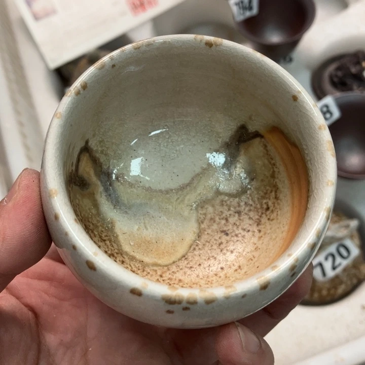 柴烧杯子与宝瓶大放漏