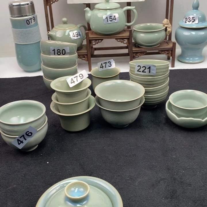 盖碗狸*君原矿釉原产地汝瓷微瑕