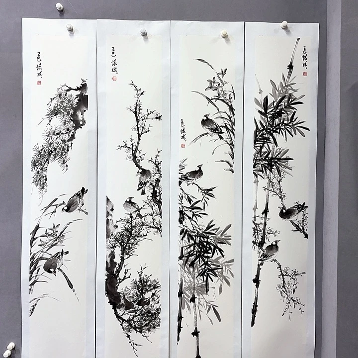 国画亲笔手绘放心去藏