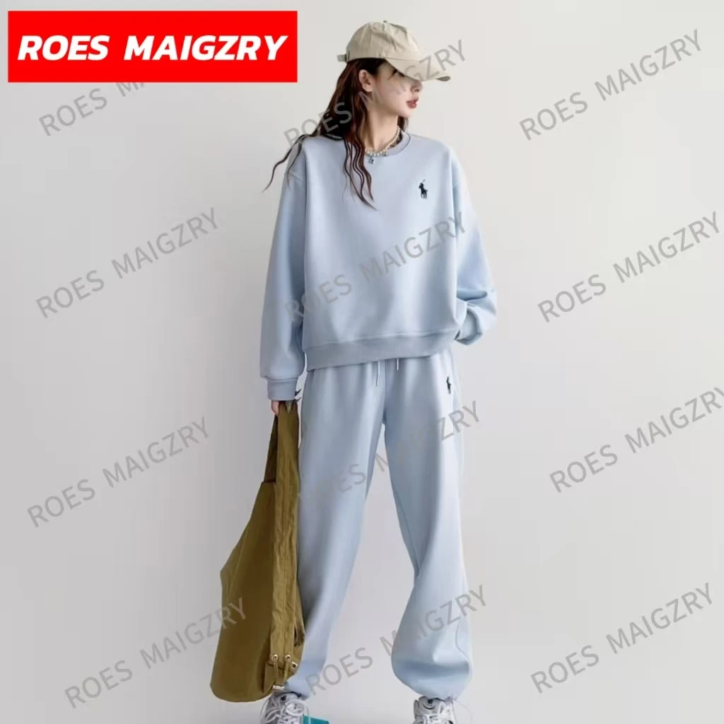 ROES MAIGZRY2025秋季爆款女装加厚运动休闲套装宽松遮肉显瘦