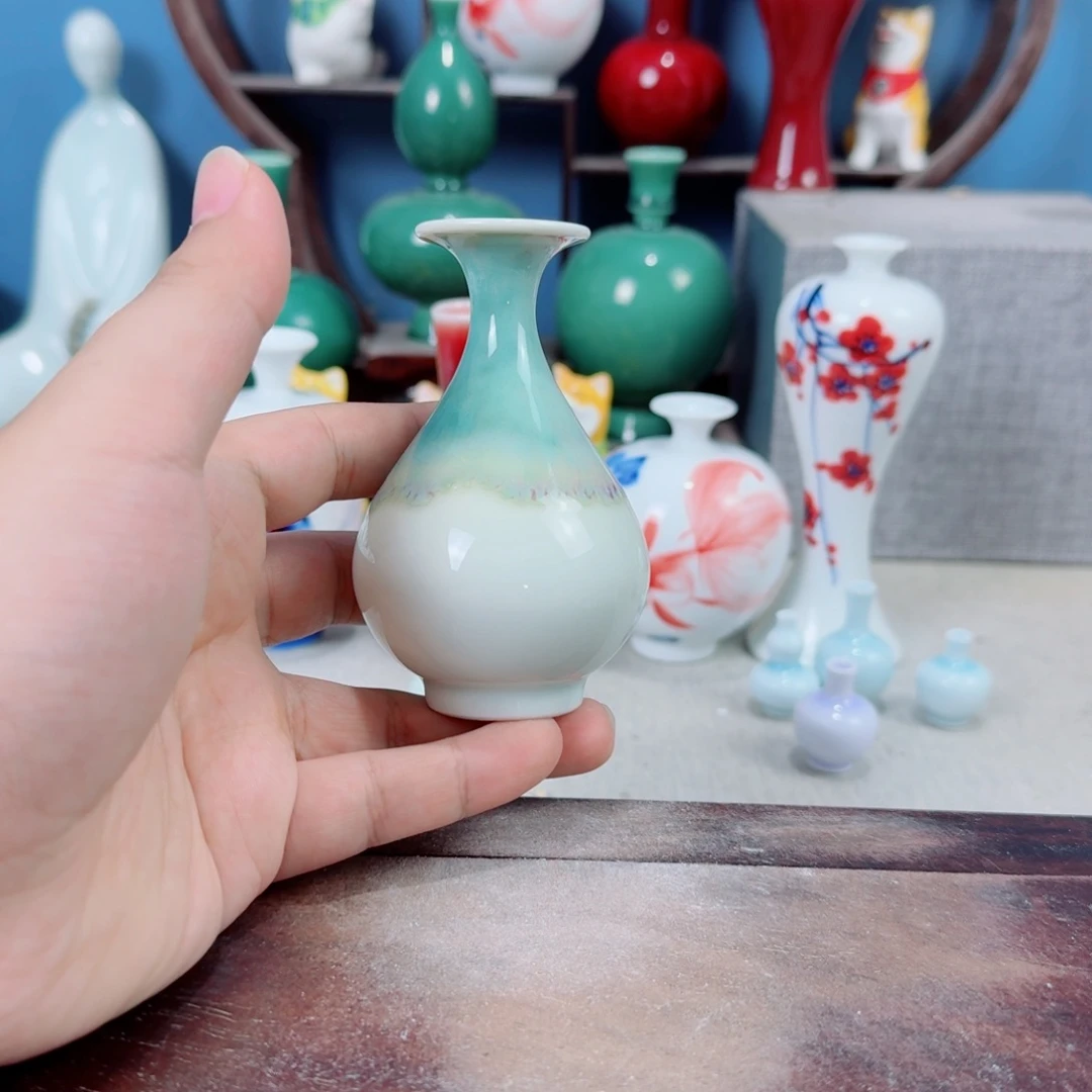 陶瓷手工小花器摆件