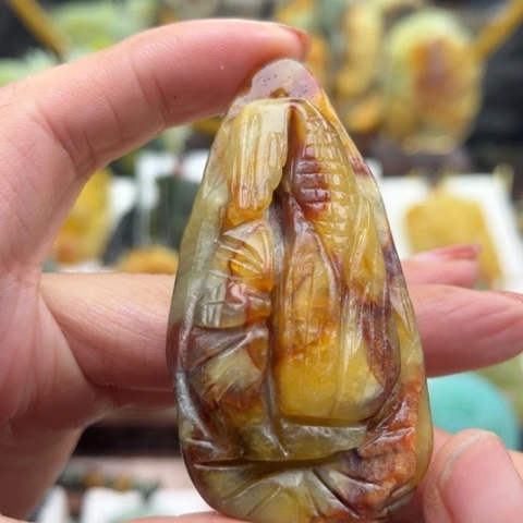 岫玉未镶嵌挂件挂件