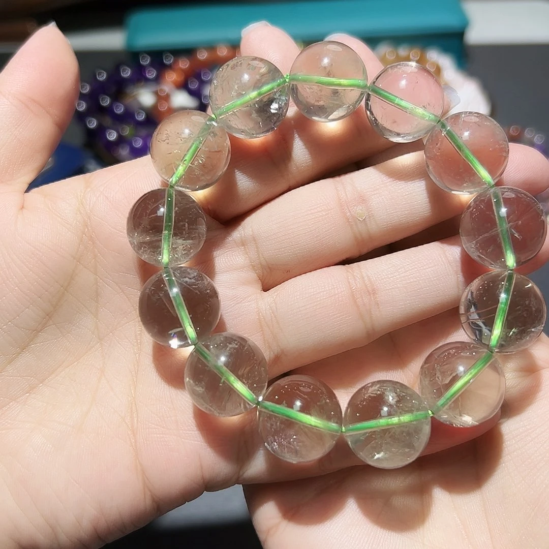 未镶嵌手链水晶绿水晶39号