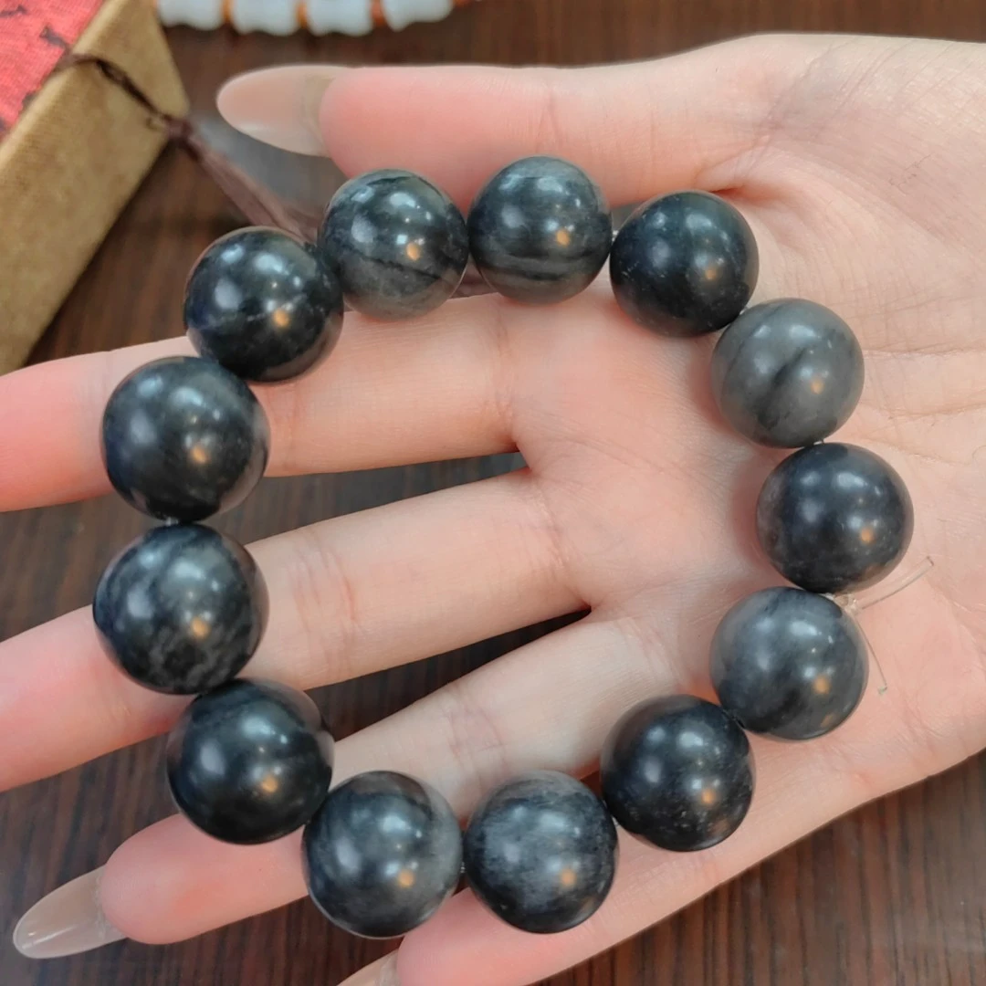 A85河北青花 圆形珠 卡16