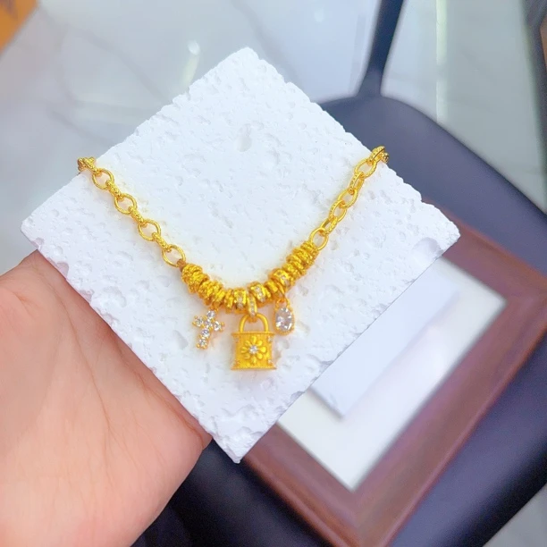 钛钢亚克力项链 爱纳扎尔0529022不易掉色时尚百搭新款单项链