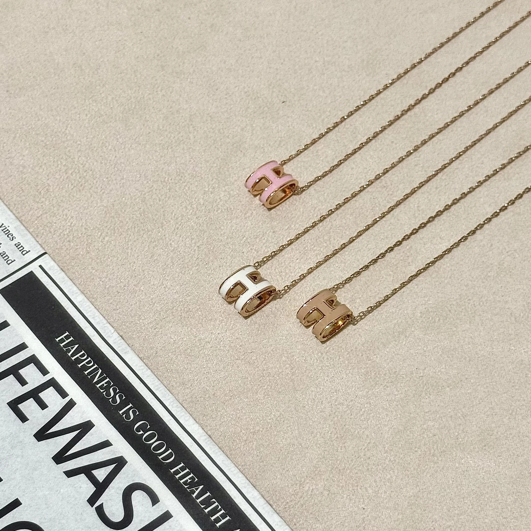 V金   Ficeque高奢经典H项链气质款CNC精工