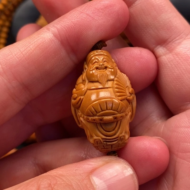 艺***澄橄榄核手串/手链财神单粒