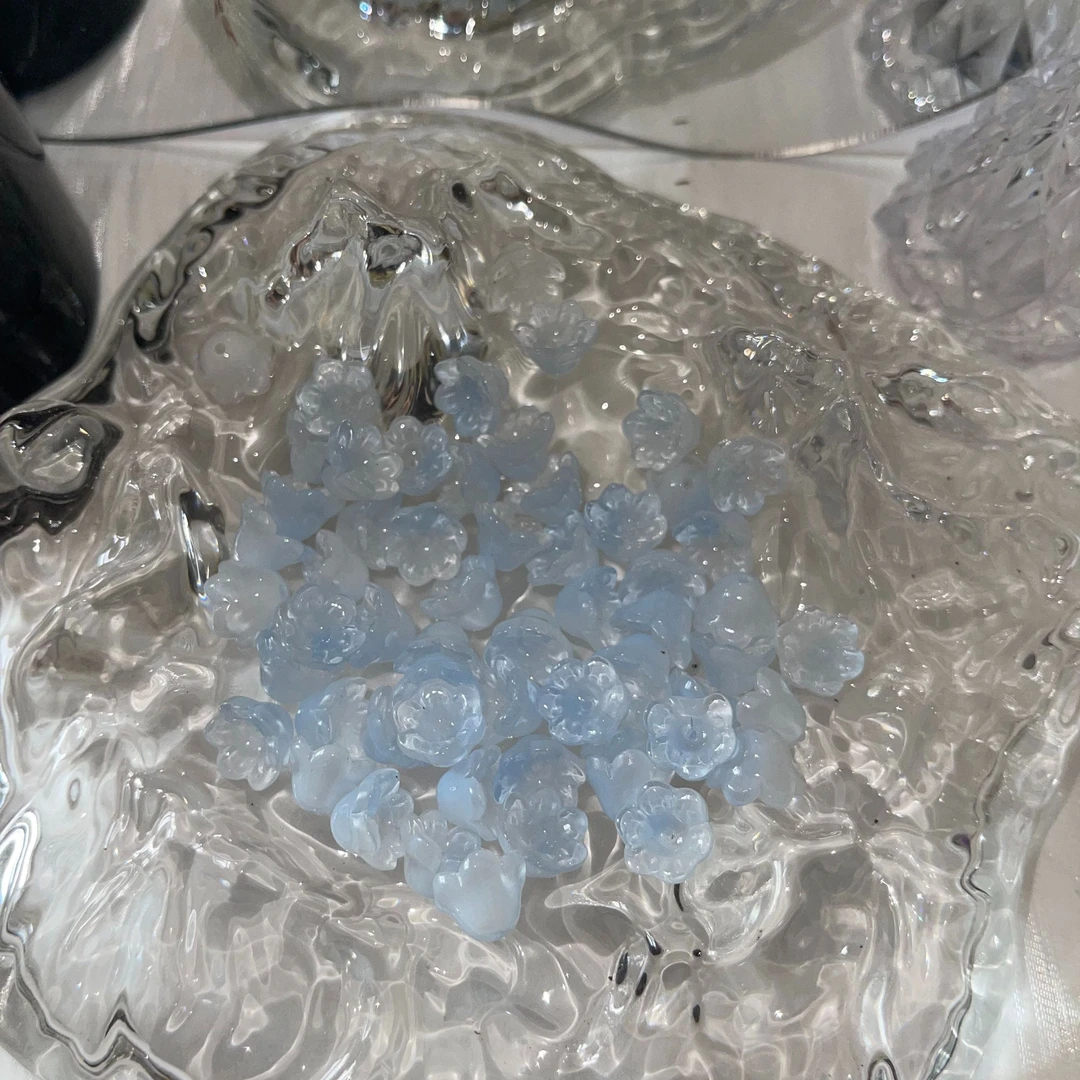 【琉璃铃兰花配件专属】琉璃珠手工diy串珠材料手作琉璃珠珠