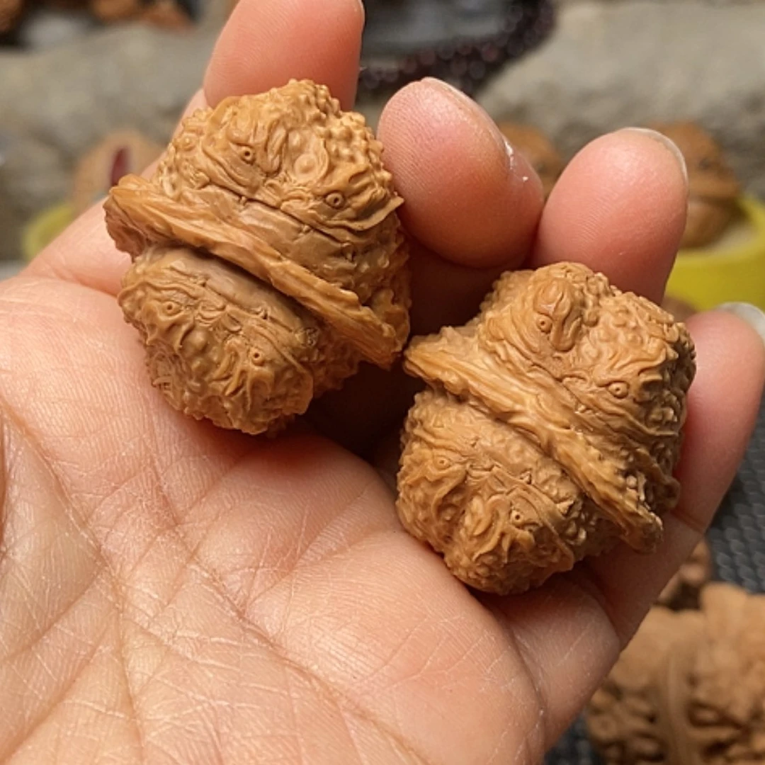【闪购商品】把件文玩核桃雕刻金蟾