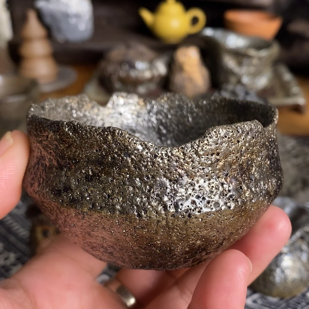 手工制作黑砂主人杯