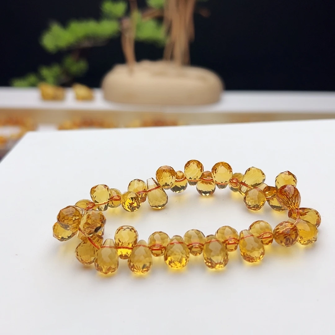 手链水晶未镶嵌黄水晶水滴29.4