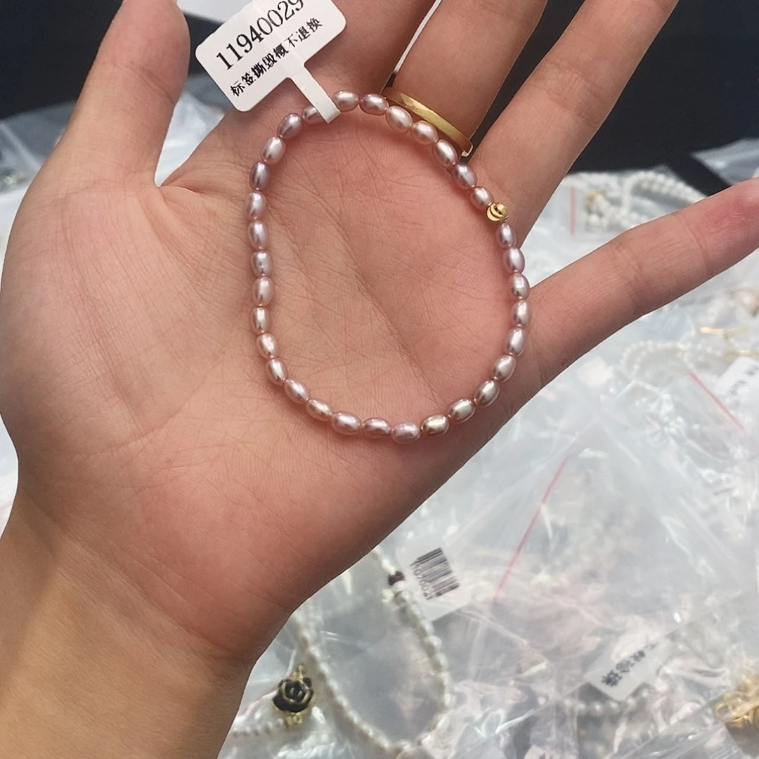 淡水珍珠手绳银S925镶嵌