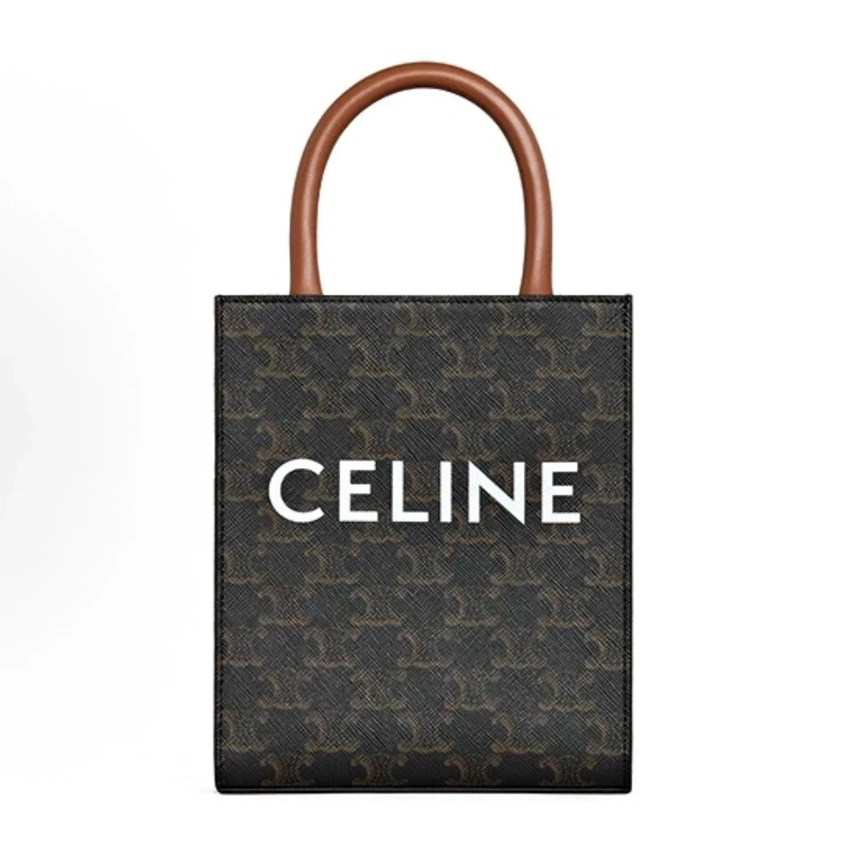 95新 Celine/思琳 赛琳 琴谱托特老花凯旋门mini 单肩包16685000