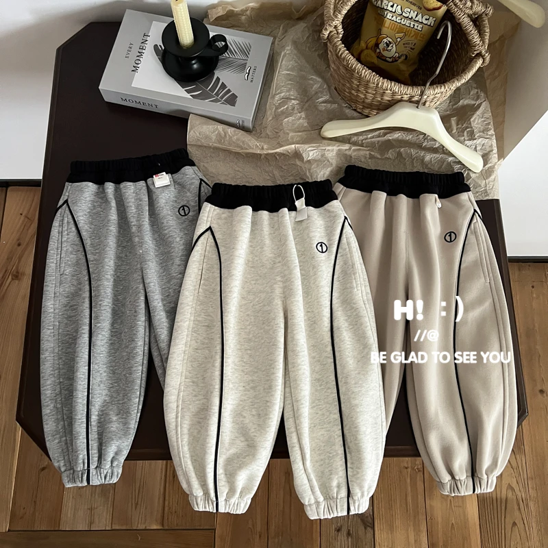 【现货】郝叔童品秋季新款潮流洋气2025男童时尚高货针织长裤HZ5324