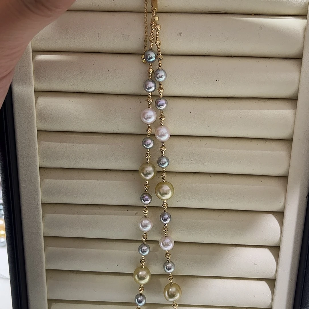 海水珍珠颈饰银S925镶嵌