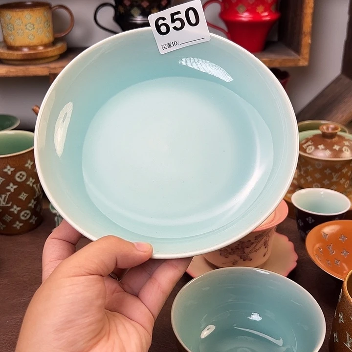L****龙泉青瓷650盘子一个