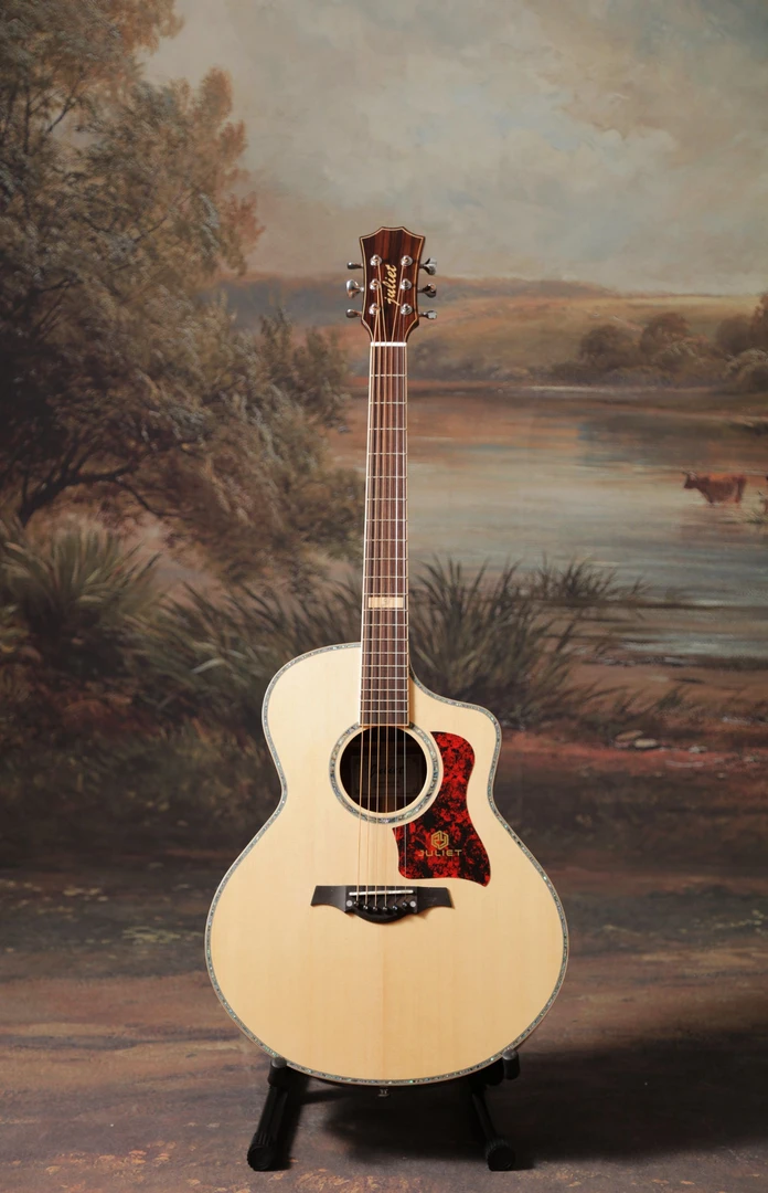 朱丽叶吉他006全单吉他电箱加振