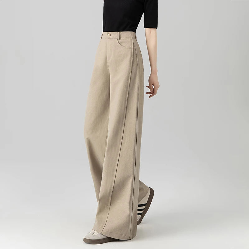 念吾阔腿裤女2025春秋新款今年流行梧桐裤子垂坠感高级感直筒长裤