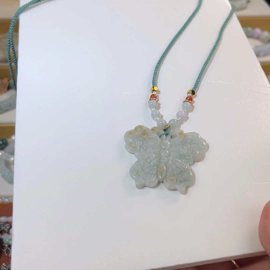 未镶嵌手链翡翠蝴蝶项链