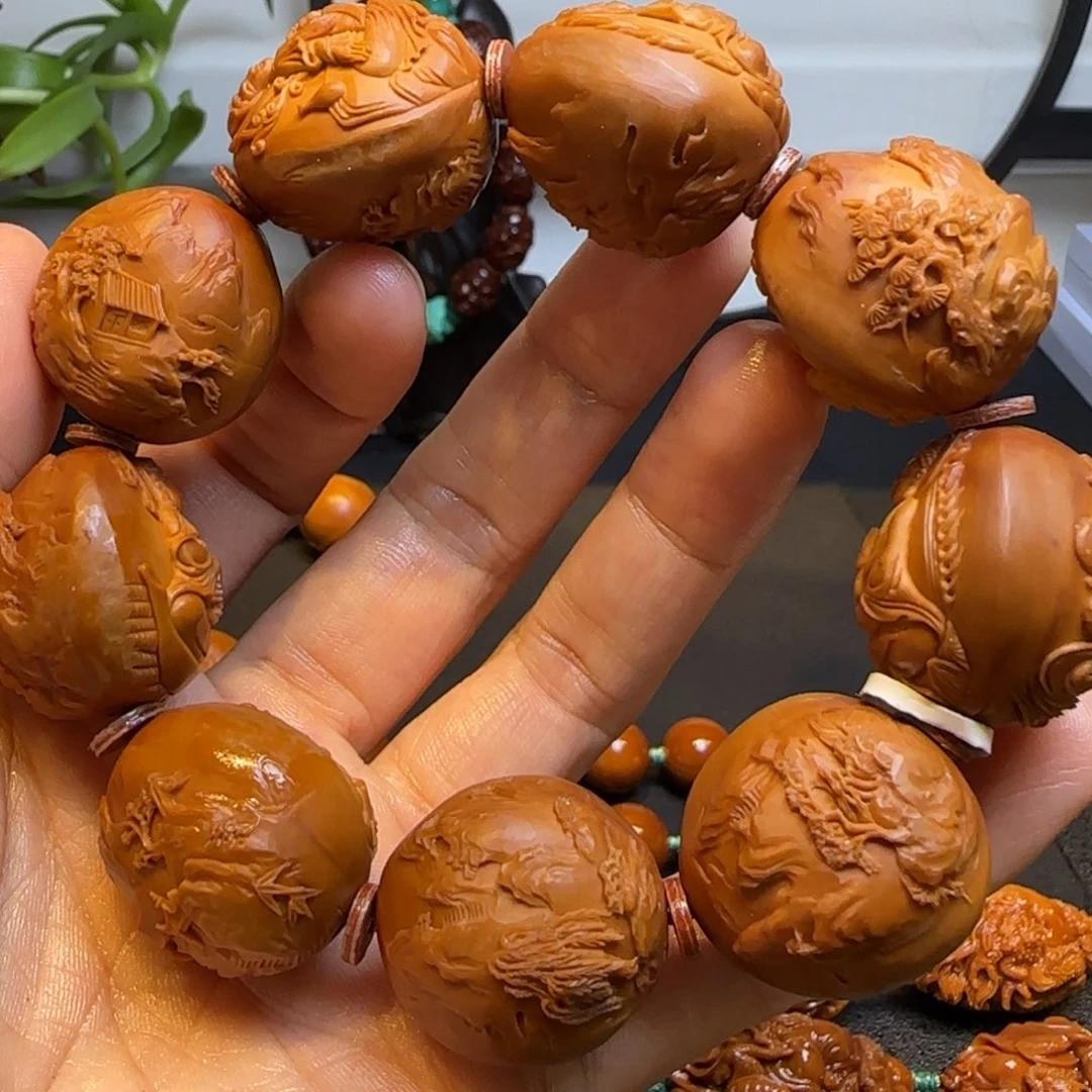 橄榄核手串/手链风景观音