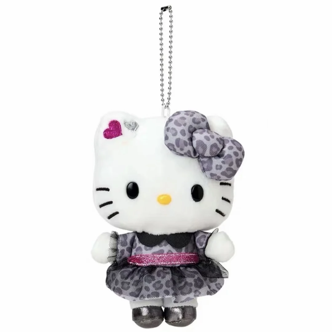 【日版正品】三丽鸥KT豹纹皮靴毛绒挂件