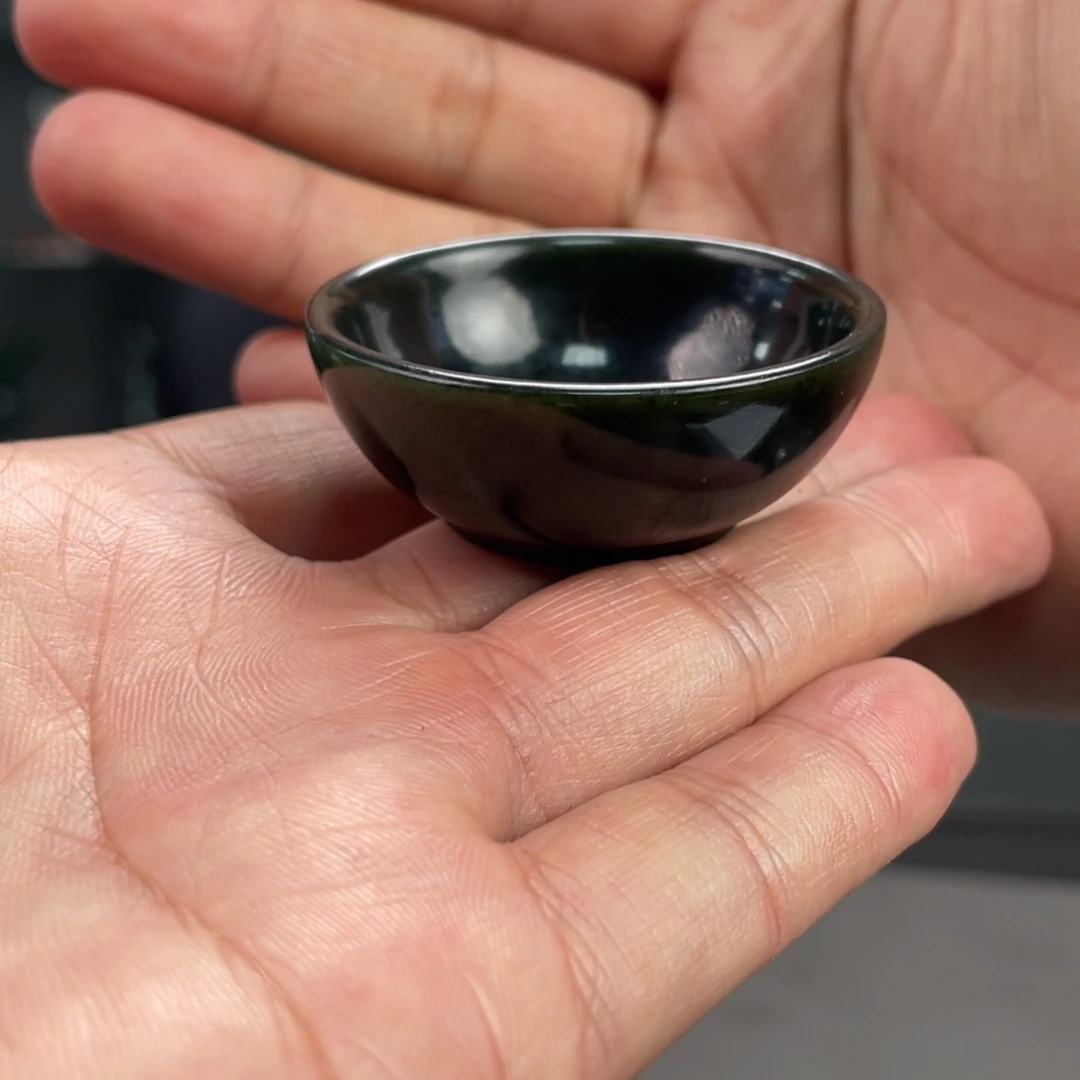 未镶嵌和田玉摆件和田玉茶杯未镶嵌