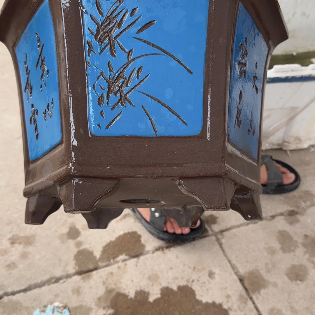 紫砂花盆口径33.21口径