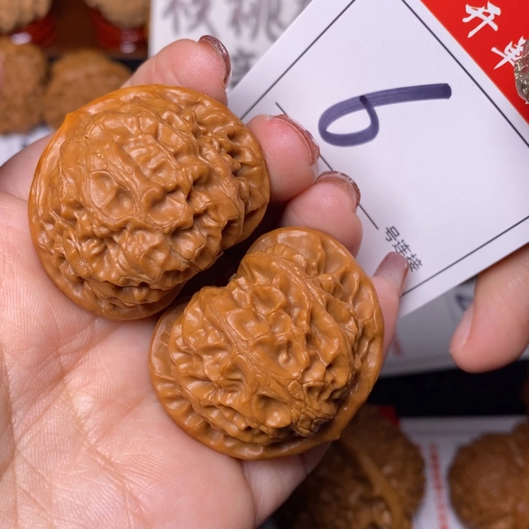 文玩核桃把件6宫灯3.9