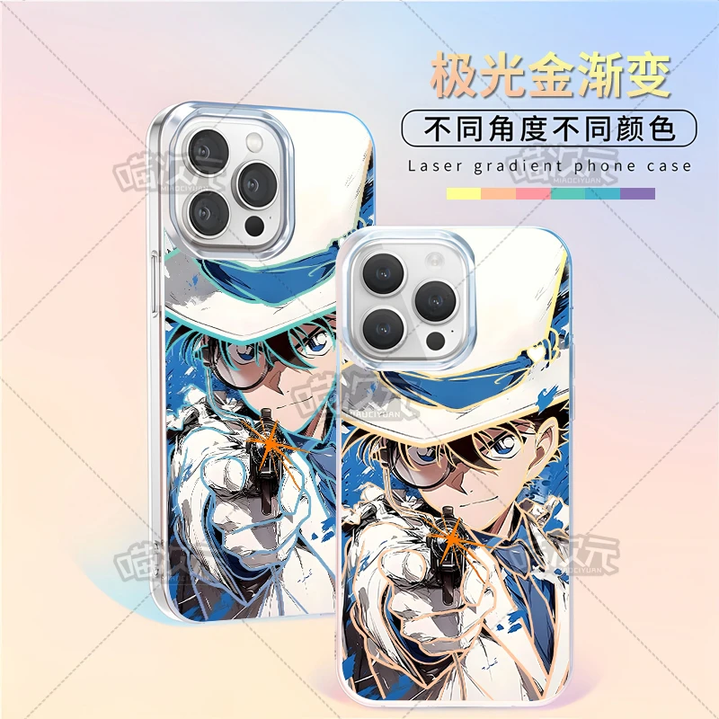 名侦探基德极光金适用苹果华为vivo一加iPhone小米红米一加手机壳